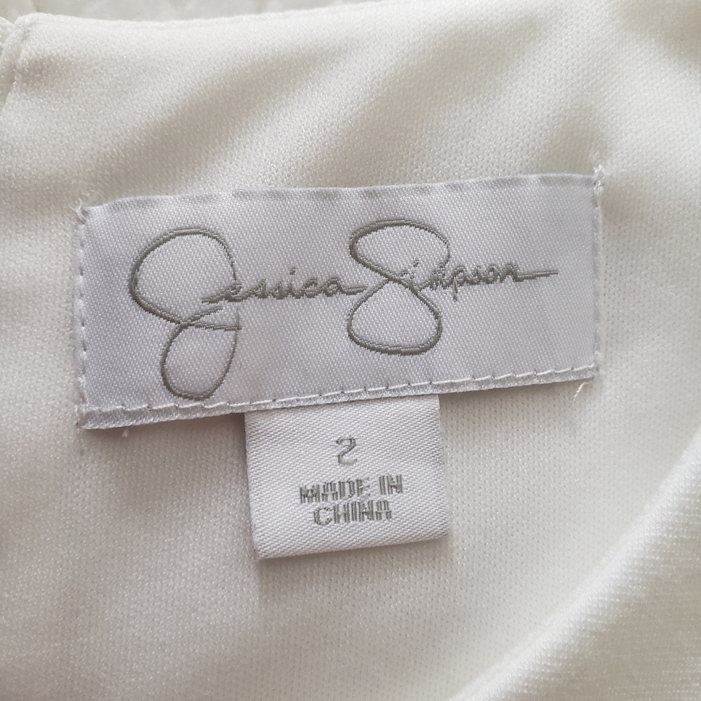 Jessica Simpson white sleeveless dress size 2 - Picture 6 of 11